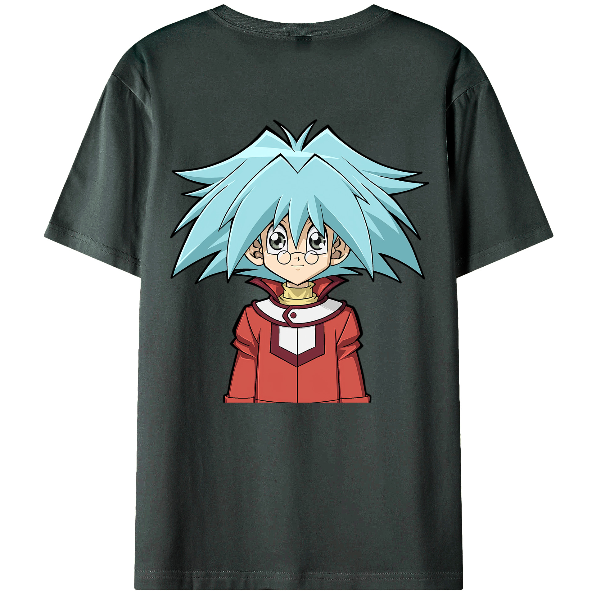 （画像用） 遊☆戯☆王 Yu-Gi-Oh! 綿100％ メンズ半袖Tシャツ（バックプリント） 通気性